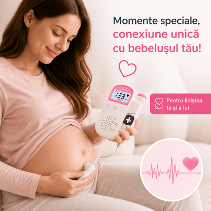 BabyPulse™ – Monitor Fetal pentru Acasă - Aura Store - Reduceri Online România, BabyPulse™ – Monitor Fetal pentru Acasă - Incaltaminte Online