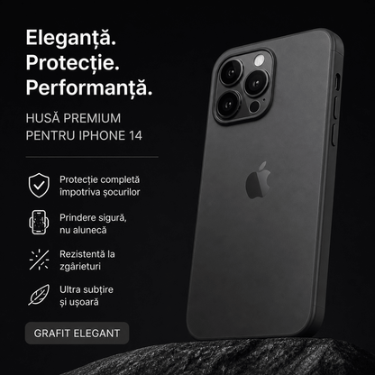 GraphiteShield™ – Husă Premium Grafit pentru iPhone 14 - Aura Store - Reduceri Online România, GraphiteShield™ – Husă Premium Grafit pentru iPhone 14 - Incaltaminte Online