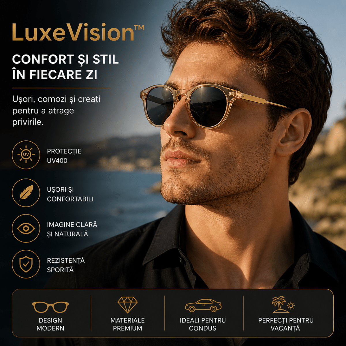 LuxeVision™ – Ochelari de Soare Premium - Aura Store - Reduceri Online România, LuxeVision™ – Ochelari de Soare Premium - Incaltaminte Online